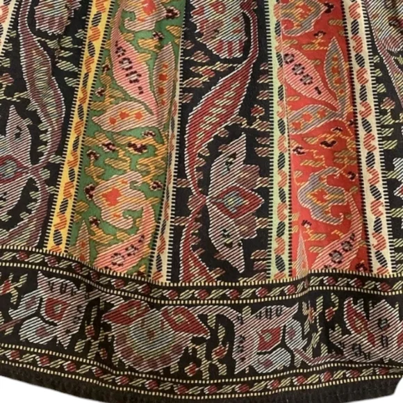 VTG Ralph Lauren Leningrad Russia KING Bedskirt Multi RUST Harvest Drop 12" USA - Picture 2 of 8